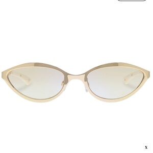 Le Specs Cream Cat-Eye Sunglasses